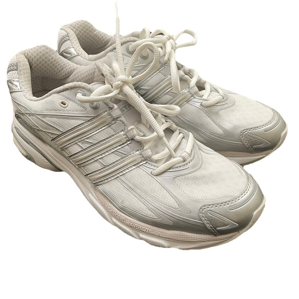 adidas Adistar Cushion Cloud White Grey Silver Metallic Men's Size 9.5 IG6926